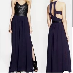 ASTR Silk Blend Maxi Dress